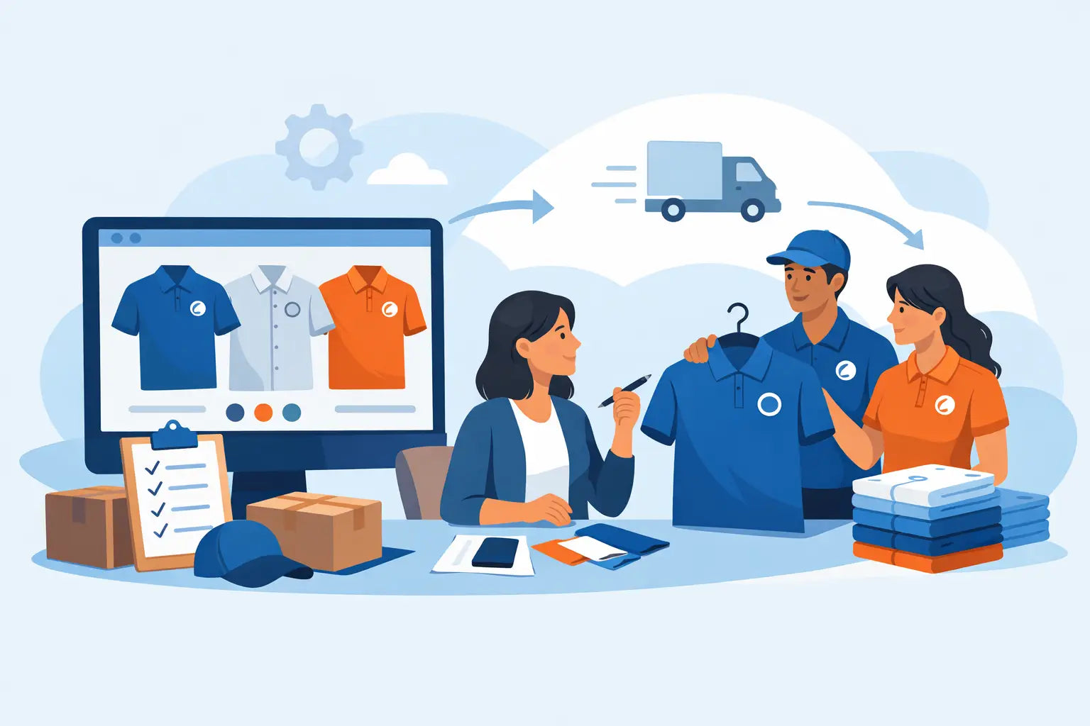 How to Order Branded Work Shirts for Your Team