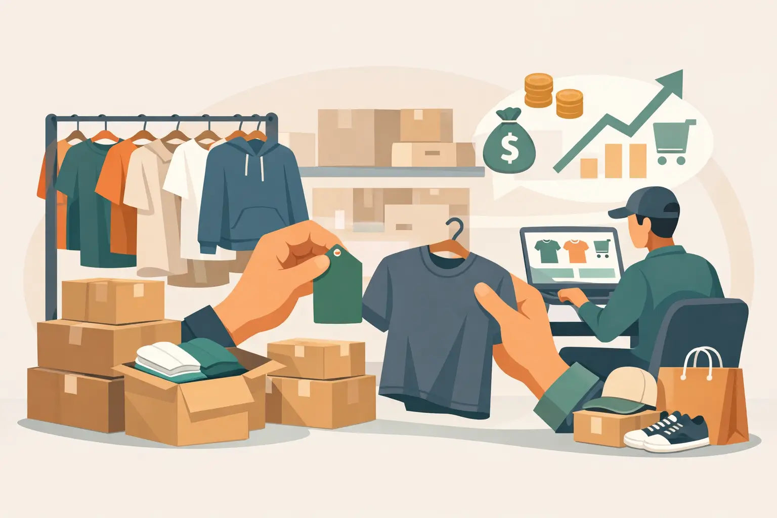 Bulk Apparel for Resale Businesses That Sells