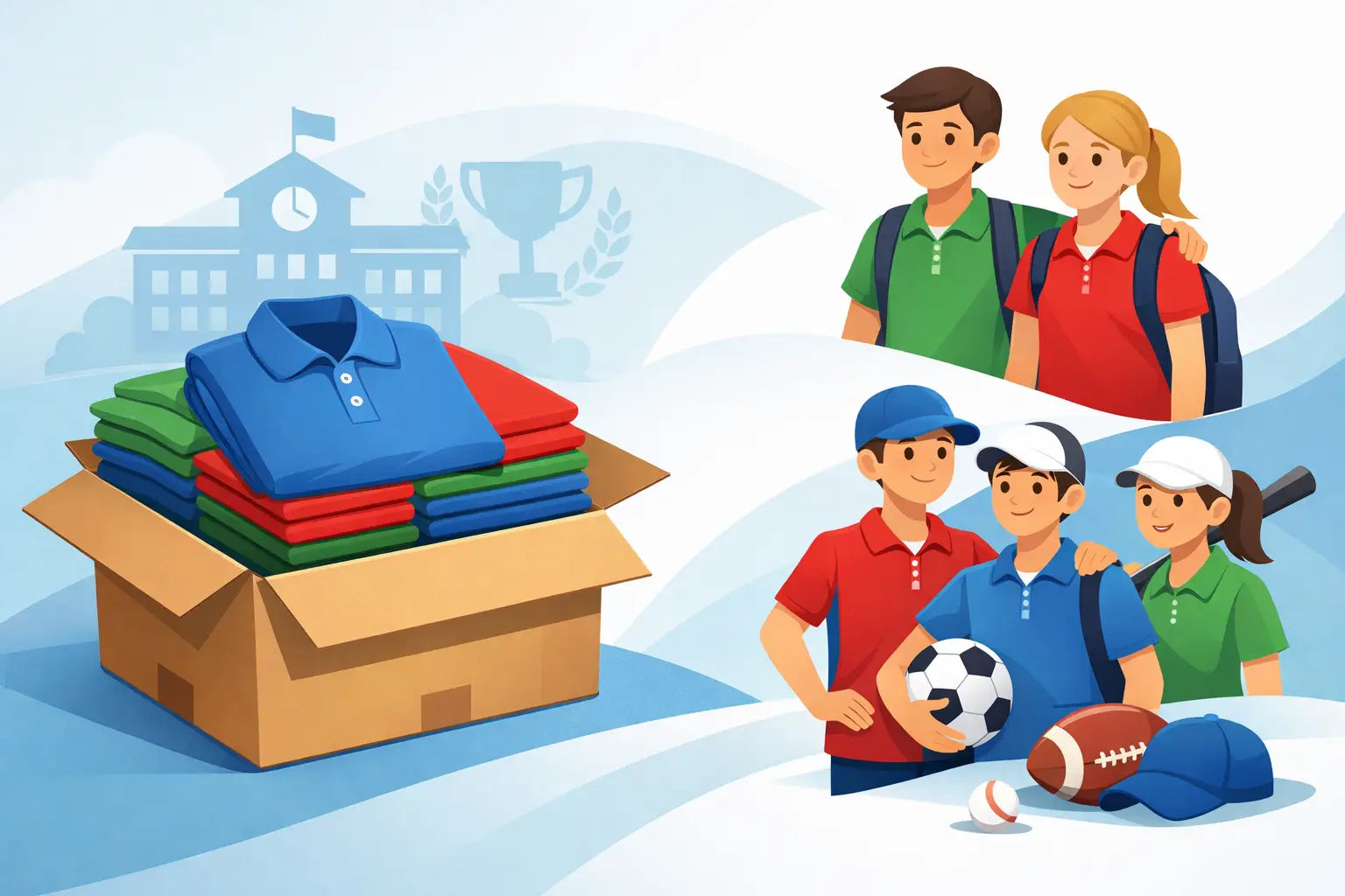 Bulk Youth Polo Shirts for Schools and Teams