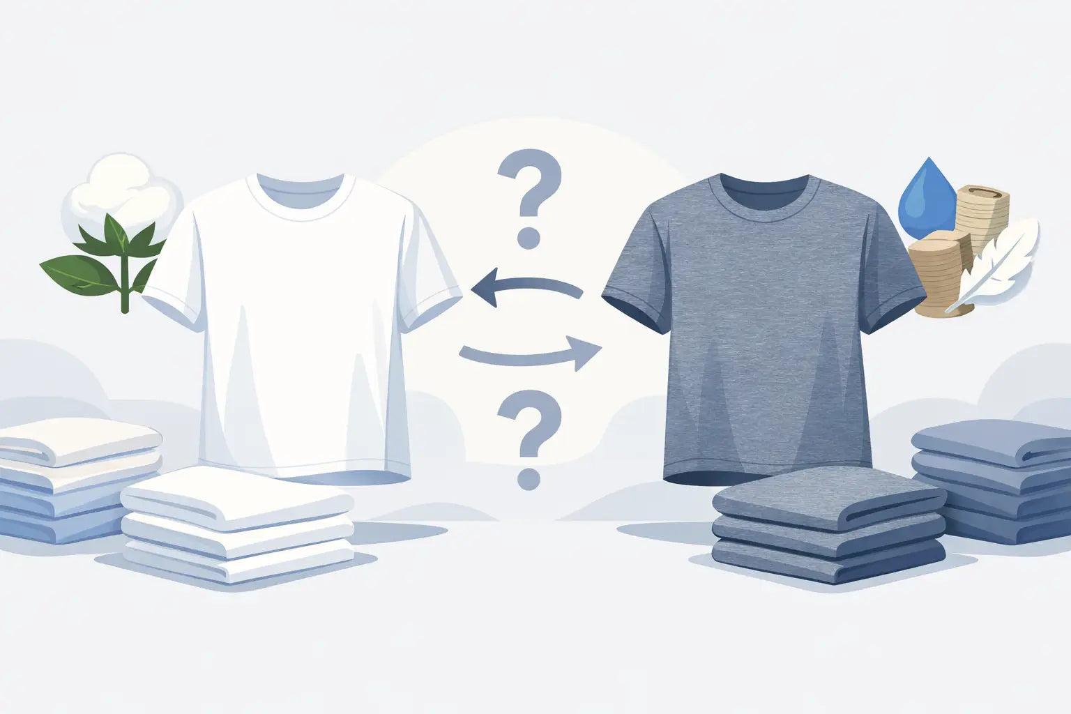 Cotton Versus Tri Blend: Which Bulk Tee Fits?
