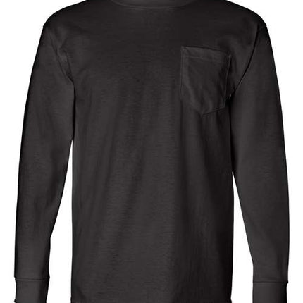 Unisex USA-Made Long Sleeve Pocket T-Shirt