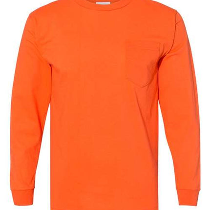 Unisex USA-Made Long Sleeve Pocket T-Shirt