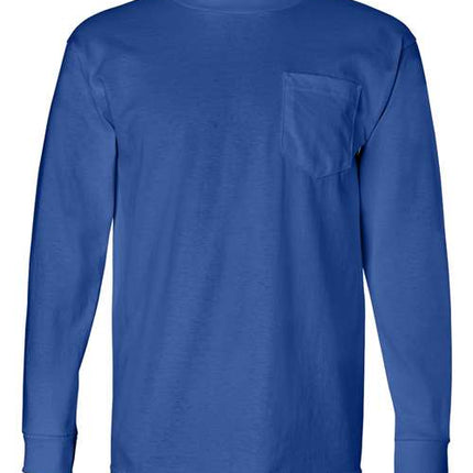 Unisex USA-Made Long Sleeve Pocket T-Shirt