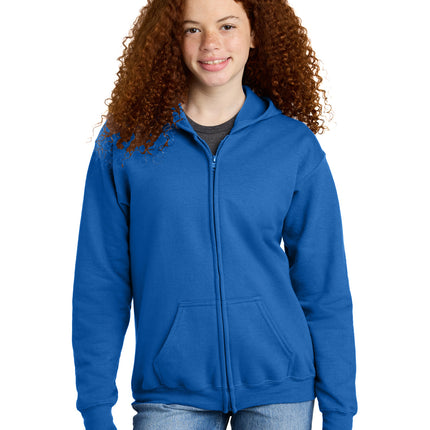 Gildan ®  Youth Heavy Blend ™  Full-Zip Hooded Sweatshirt. 18600B