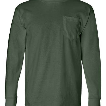 Unisex USA-Made Long Sleeve Pocket T-Shirt