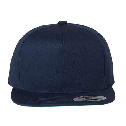 Five-Panel Cotton Twill Snapback Cap