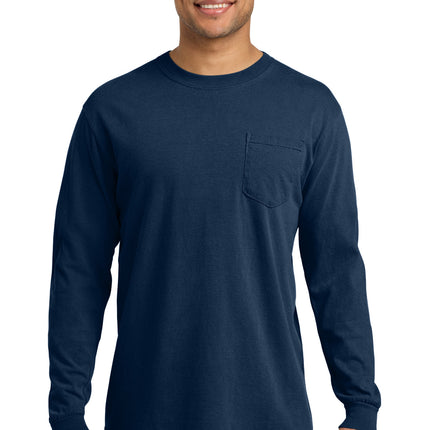 COMFORT COLORS  ®  Heavyweight Ring Spun Long Sleeve Pocket Tee. 4410