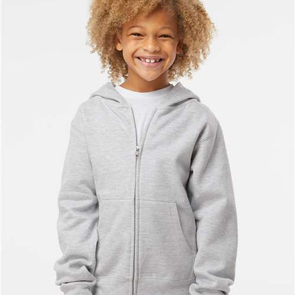 Youth Midweight Full-Zip Hooded Sweatshirt