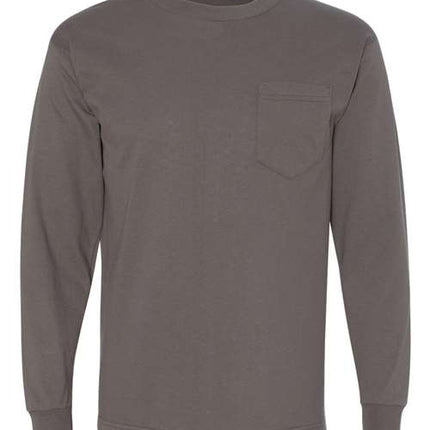 Unisex USA-Made Long Sleeve Pocket T-Shirt