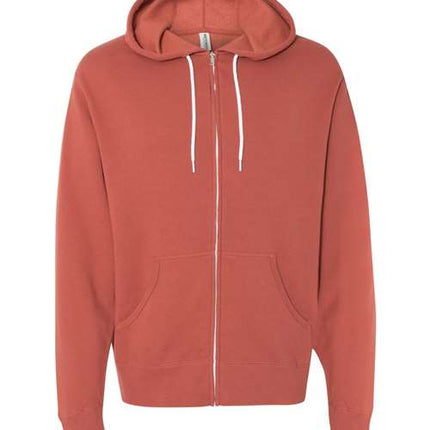 Unisex Lightweight Full-Zip Hooded Sweatshirt