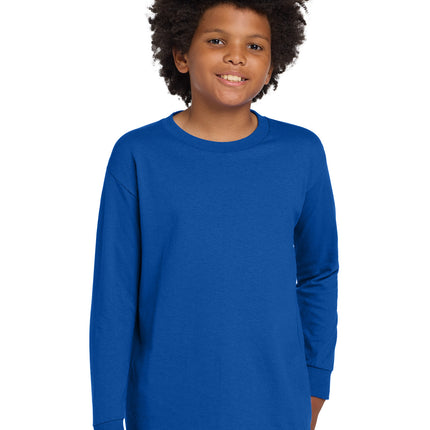 Gildan ®  Youth Heavy Cotton ™  100% Cotton Long Sleeve T-Shirt. 5400B