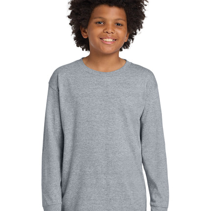 Gildan ®  Youth Heavy Cotton ™  100% Cotton Long Sleeve T-Shirt. 5400B