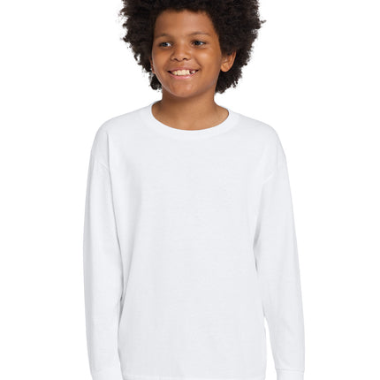 Gildan ®  Youth Heavy Cotton ™  100% Cotton Long Sleeve T-Shirt. 5400B