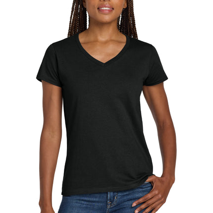 Gildan ®  Women's Heavy Cotton ™  100% Cotton V-Neck T-Shirt. 5V00L