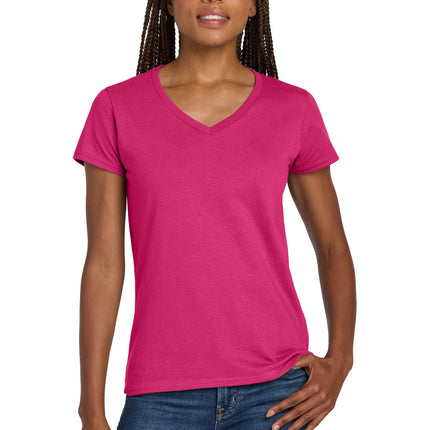 Gildan ®  Women's Heavy Cotton ™  100% Cotton V-Neck T-Shirt. 5V00L
