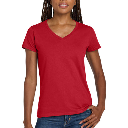 Gildan ®  Women's Heavy Cotton ™  100% Cotton V-Neck T-Shirt. 5V00L