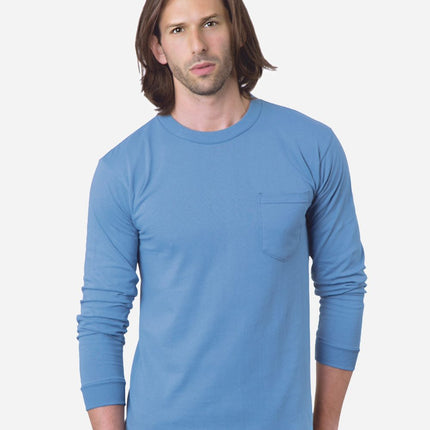 Unisex USA-Made Long Sleeve Pocket T-Shirt