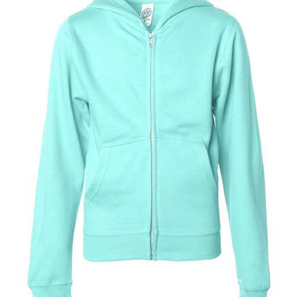 Youth Midweight Full-Zip Hooded Sweatshirt