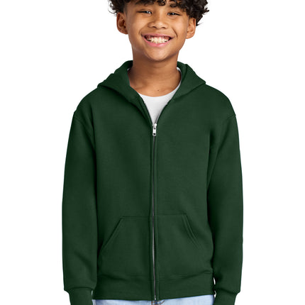 Jerzees ®  - Youth NuBlend ®  Full-Zip Hooded Sweatshirt.  993B