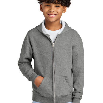 Jerzees ®  - Youth NuBlend ®  Full-Zip Hooded Sweatshirt.  993B