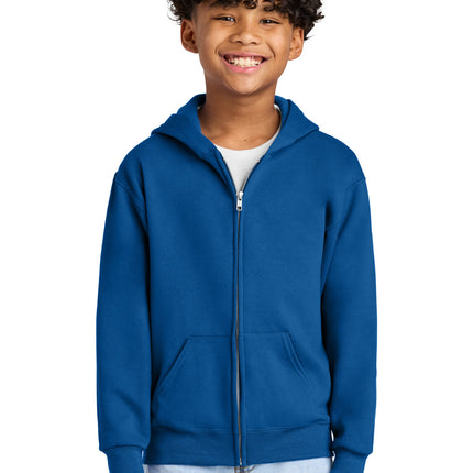 Jerzees ®  - Youth NuBlend ®  Full-Zip Hooded Sweatshirt.  993B