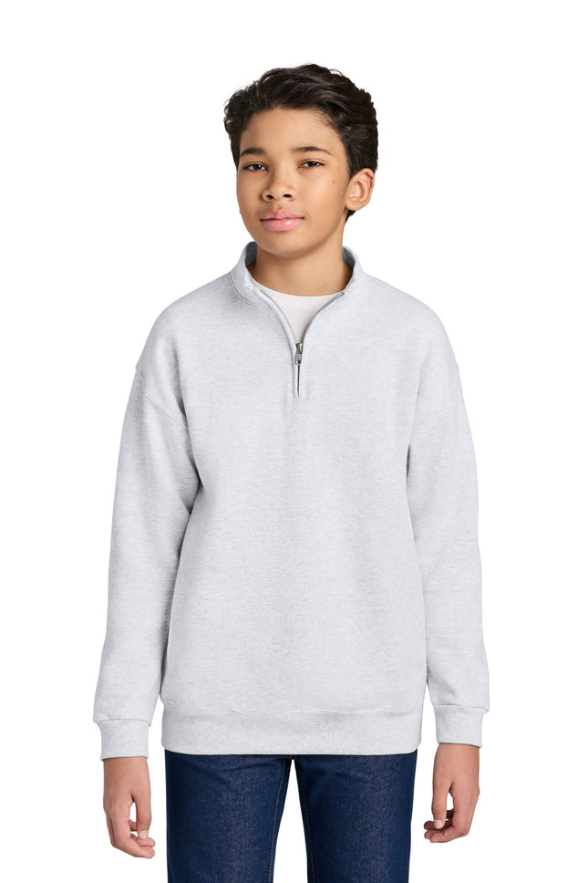 DISCONTINUED  JERZEES ®  Youth NuBlend ®  1/4-Zip Cadet Collar Sweatshirt. 995Y