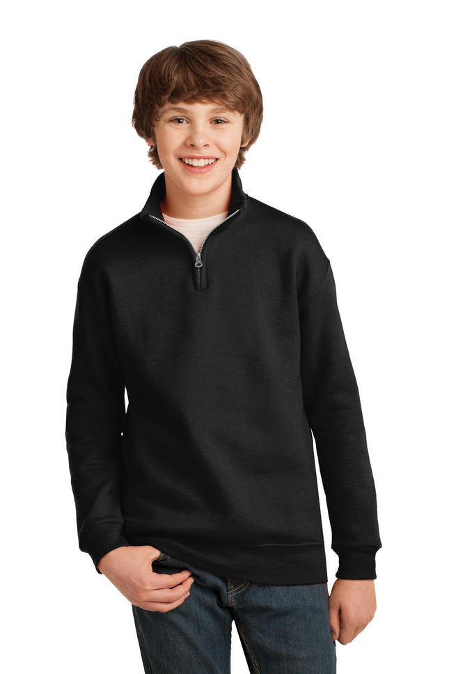 DISCONTINUED  JERZEES ®  Youth NuBlend ®  1/4-Zip Cadet Collar Sweatshirt. 995Y