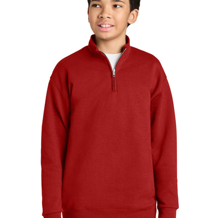 DISCONTINUED  JERZEES ®  Youth NuBlend ®  1/4-Zip Cadet Collar Sweatshirt. 995Y