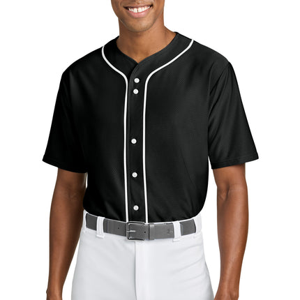 A4 Short Sleeve Full-Button Baseball Top A4N4184