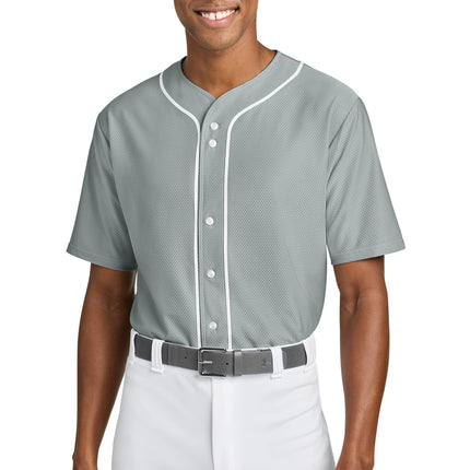 A4 Short Sleeve Full-Button Baseball Top A4N4184