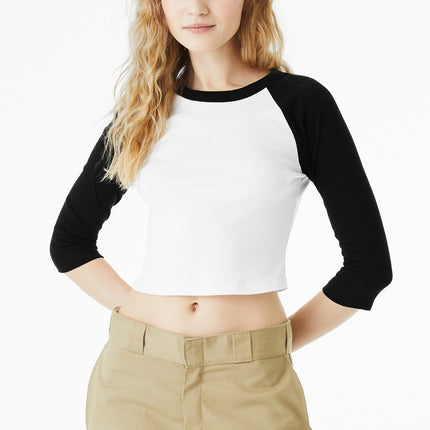 BELLA+CANVAS ®  Women's Micro Rib 3/4 Raglan Baby Tee BC1200