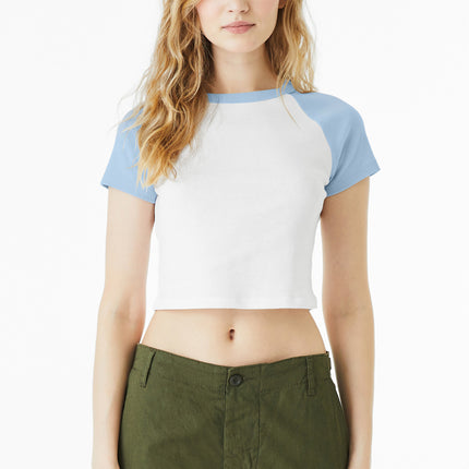 BELLA+CANVAS ®  Women's Micro Rib Raglan Baby Tee BC1201
