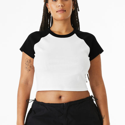 BELLA+CANVAS ®  Women's Micro Rib Raglan Baby Tee BC1201