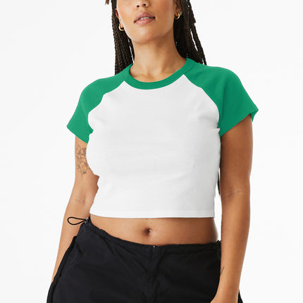 BELLA+CANVAS ®  Women's Micro Rib Raglan Baby Tee BC1201