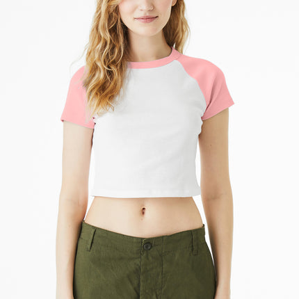 BELLA+CANVAS ®  Women's Micro Rib Raglan Baby Tee BC1201