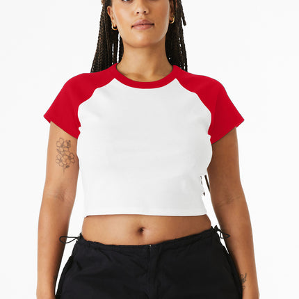 BELLA+CANVAS ®  Women's Micro Rib Raglan Baby Tee BC1201