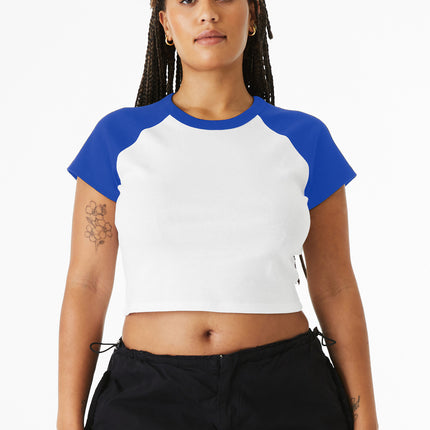 BELLA+CANVAS ®  Women's Micro Rib Raglan Baby Tee BC1201