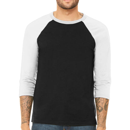 BELLA+CANVAS  ®  Unisex 3/4-Sleeve Baseball Tee. BC3200