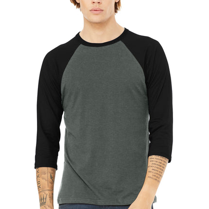 BELLA+CANVAS  ®  Unisex 3/4-Sleeve Baseball Tee. BC3200