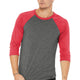 Grey/ Red Triblend