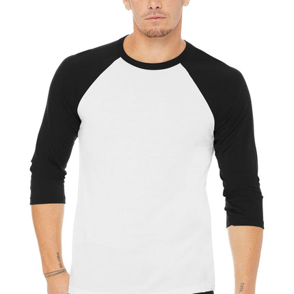 BELLA+CANVAS  ®  Unisex 3/4-Sleeve Baseball Tee. BC3200
