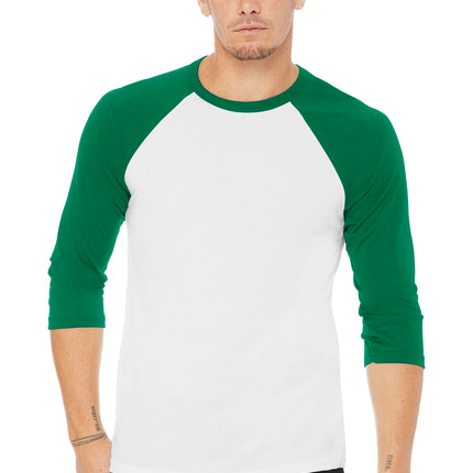 BELLA+CANVAS  ®  Unisex 3/4-Sleeve Baseball Tee. BC3200