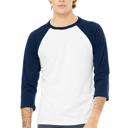 BELLA+CANVAS  ®  Unisex 3/4-Sleeve Baseball Tee. BC3200
