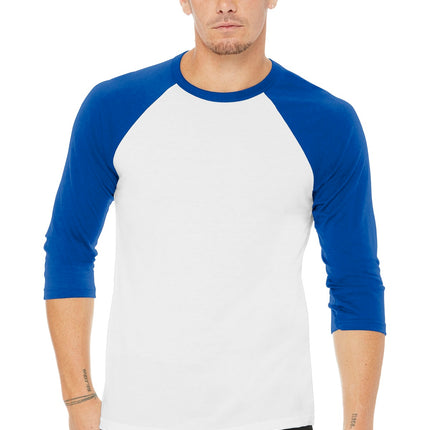 BELLA+CANVAS  ®  Unisex 3/4-Sleeve Baseball Tee. BC3200