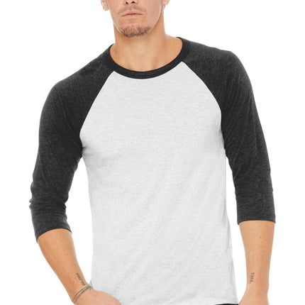 BELLA+CANVAS  ®  Unisex 3/4-Sleeve Baseball Tee. BC3200