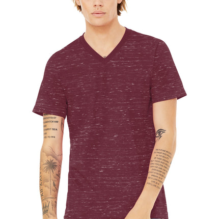 BELLA+CANVAS ®  Unisex Textured Jersey V-Neck Tee BC3655