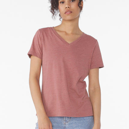 BELLA+CANVAS ®  Women's Relaxed Heather CVC V-Neck Tee BC6405CVC