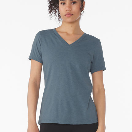 BELLA+CANVAS ®  Women's Relaxed Heather CVC V-Neck Tee BC6405CVC