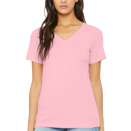 BELLA+CANVAS  ®  Women's Relaxed Jersey Short Sleeve V-Neck Tee. BC6405