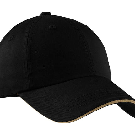 Port Authority ®  Sandwich Bill Cap with Striped Closure.  C830